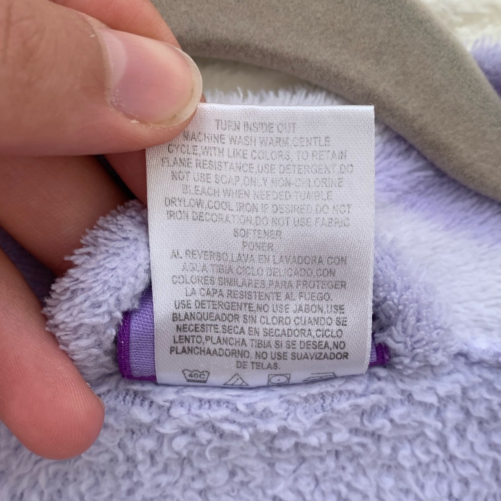 Imaginations Kids Lavender Purple Soft Bath Robe - Picture 7 of 8